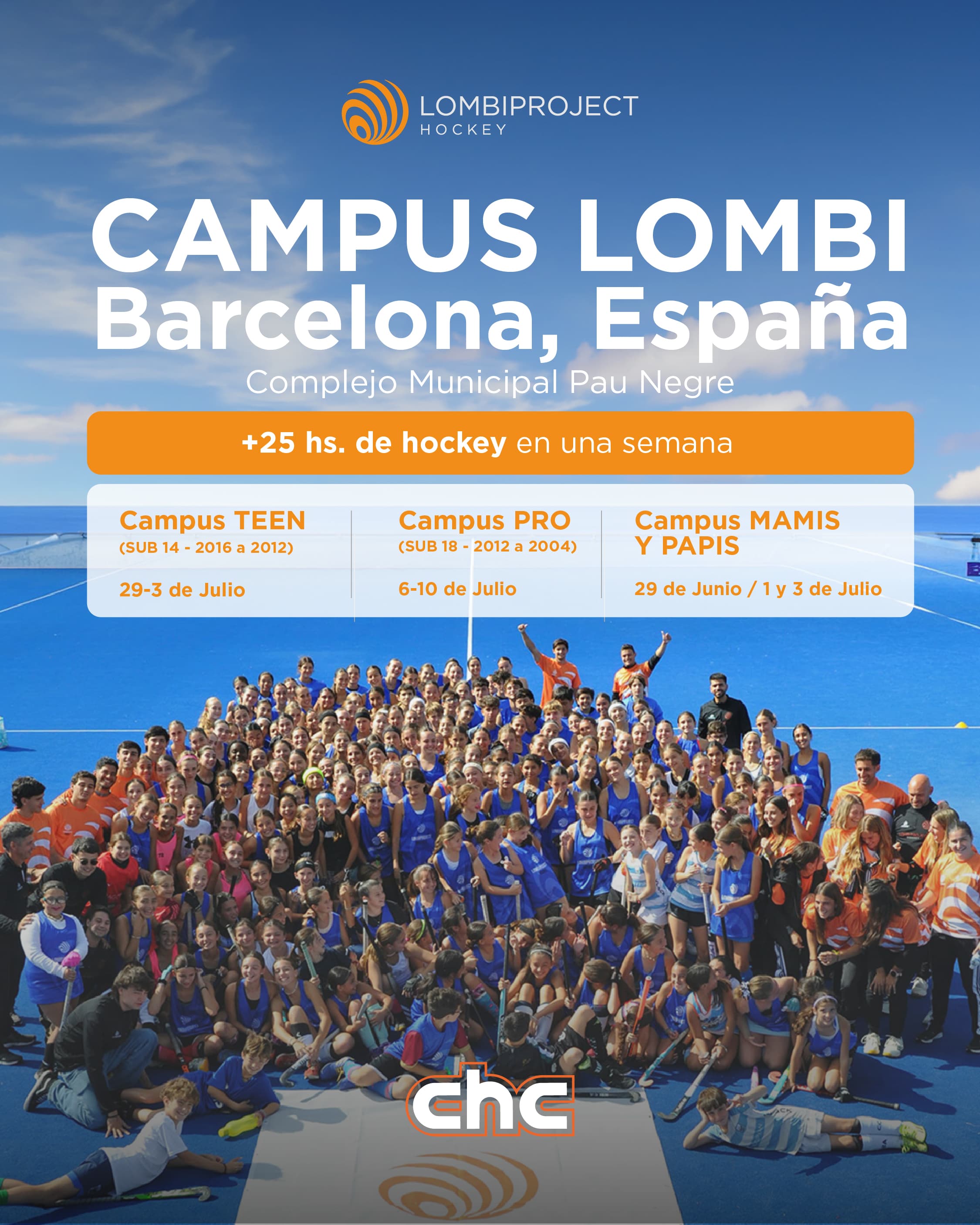 Campus Lombiproject Barcelona 2026 en el Complejo Municipal Pau Negre