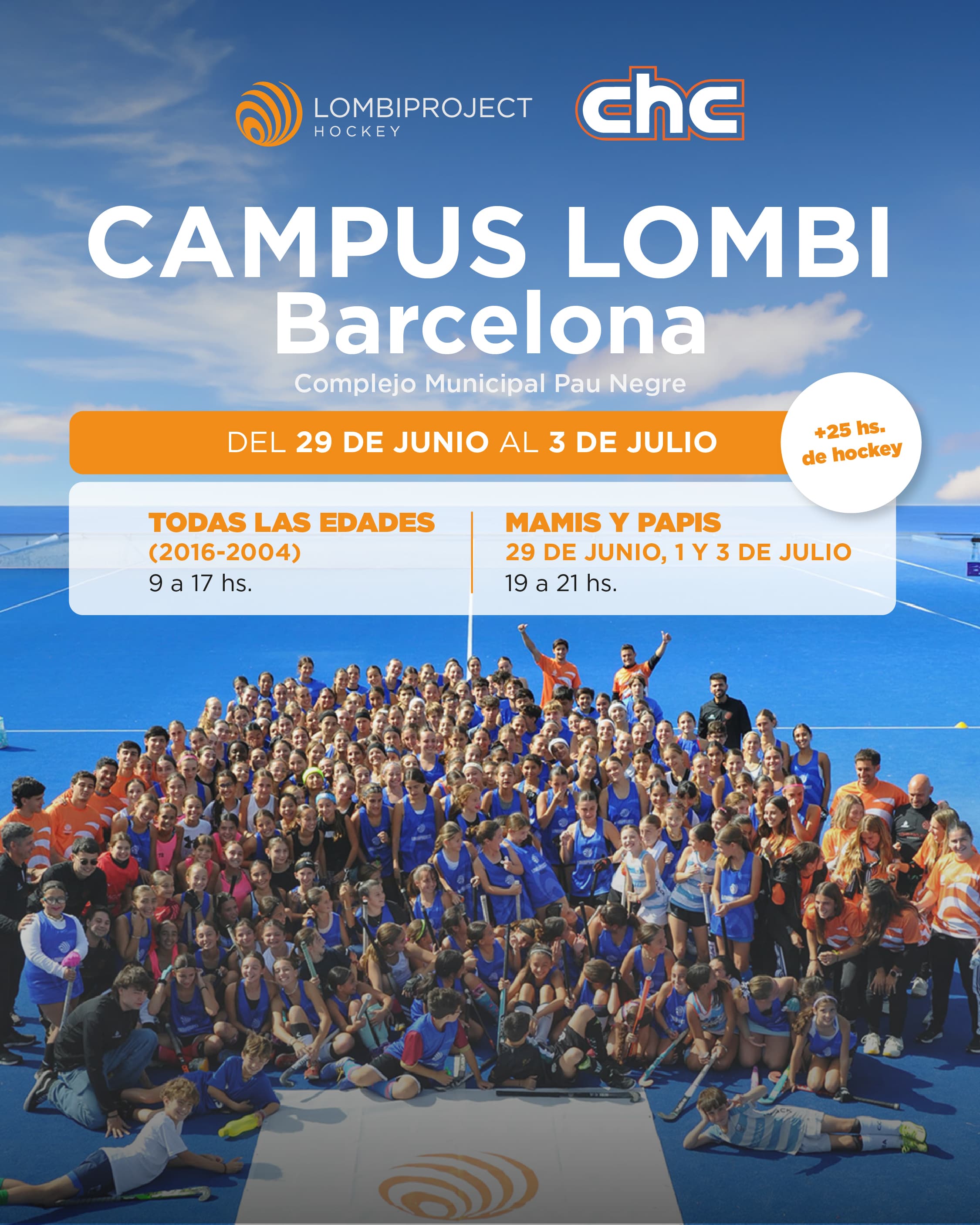 Campus Lombiproject Barcelona 2026 en el Complejo Municipal Pau Negre