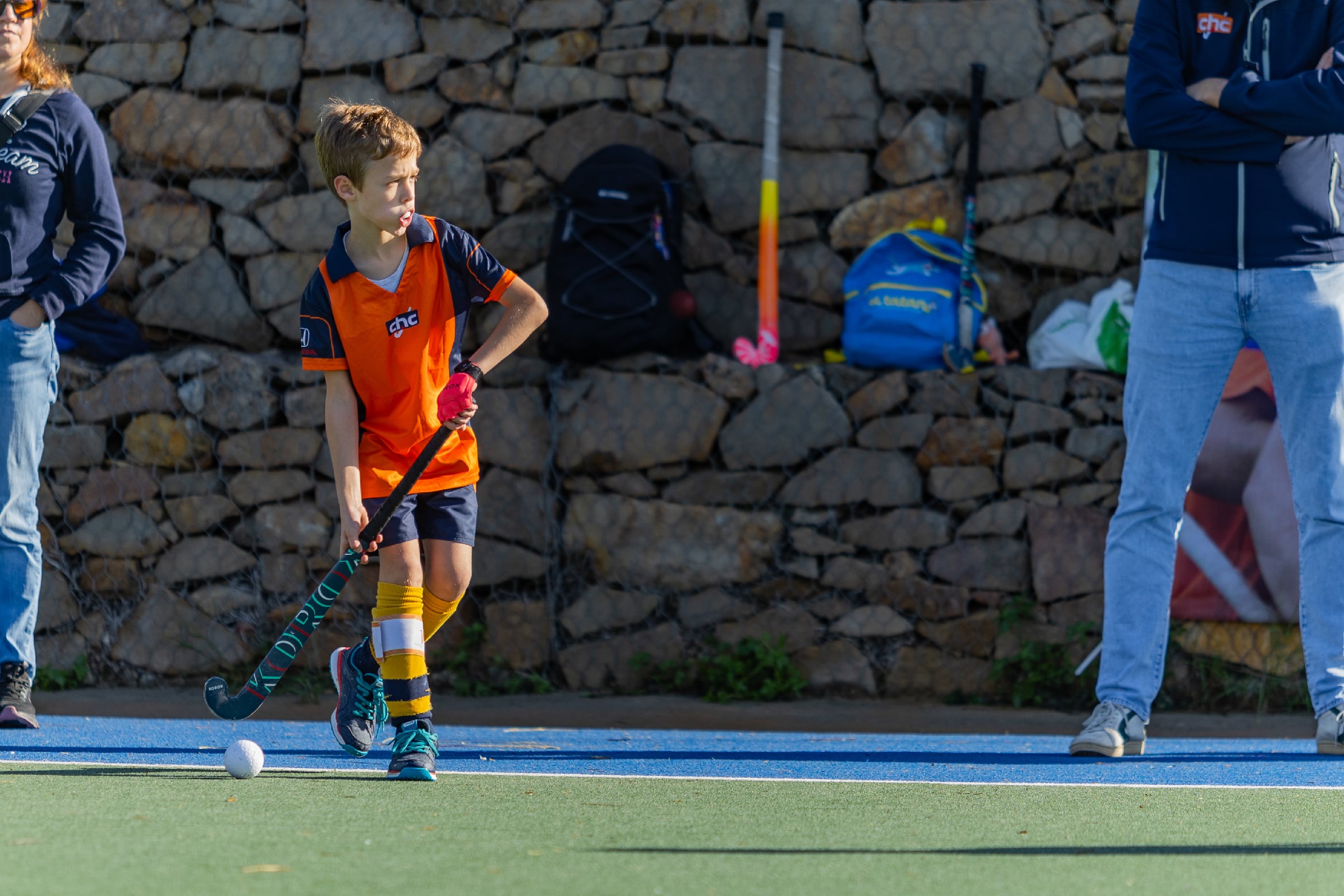 Schüler nehmen an Sportaktivitäten teil